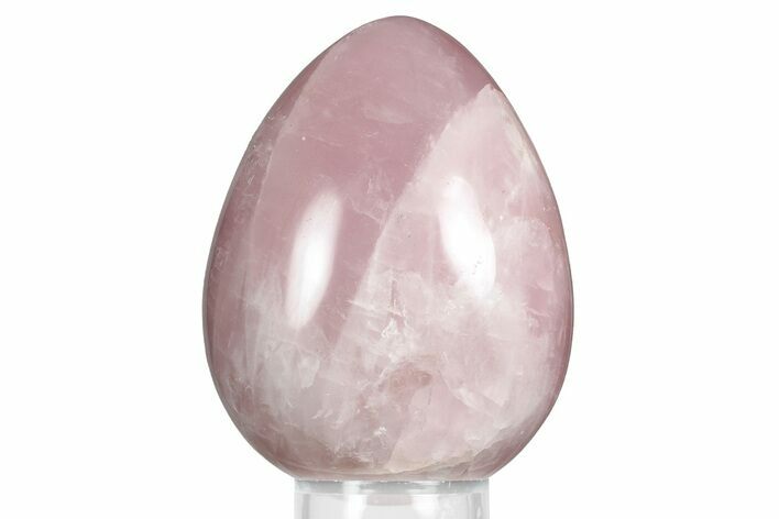 Polished Rose Quartz Egg - Madagascar #356209